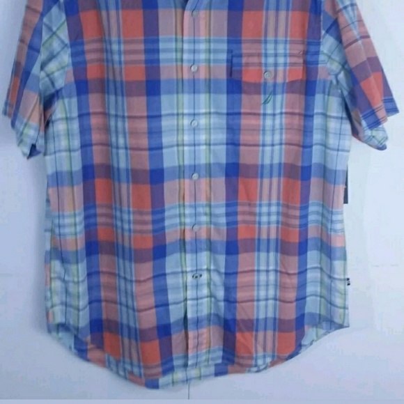 Nautica men's multi-color plaid shirt size L NWT! - Picture 3 of 7